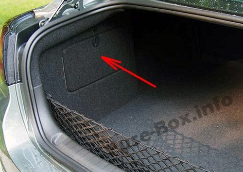 The location of the fuses in the trunk: Chevrolet SS