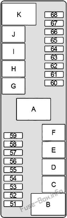 Under-hood fuse box diagram: Infiniti i30 (1995, 1996, 1997, 1998, 1999)
