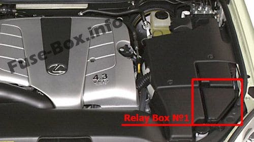 Engine Compartment Relay Box #1: Lexus LS 430 (2000-2006)