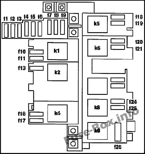servilleta preocupación Momento Diagrama de fusibles Mercedes-Benz Clase M (W163; 1998-2005) en español