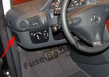 Light Control Fuses: Mercedes-Benz Vaneo (2002-2005)