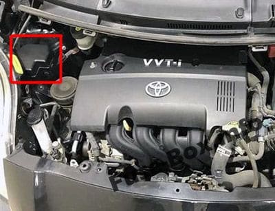 Engine Compartment Relay Box: Toyota Yaris / Vitz / Belta (2005-2013)